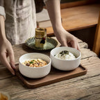 4/6 unidades, Tigelas de Grãos, Tigelas de Sopa, Tigelas sem Borda às Riscas. Utensílios de Cozinha, Acessórios de Servir. Adequado para Grãos, Sopa, Sobremesas, Noodles. Cor: Branco