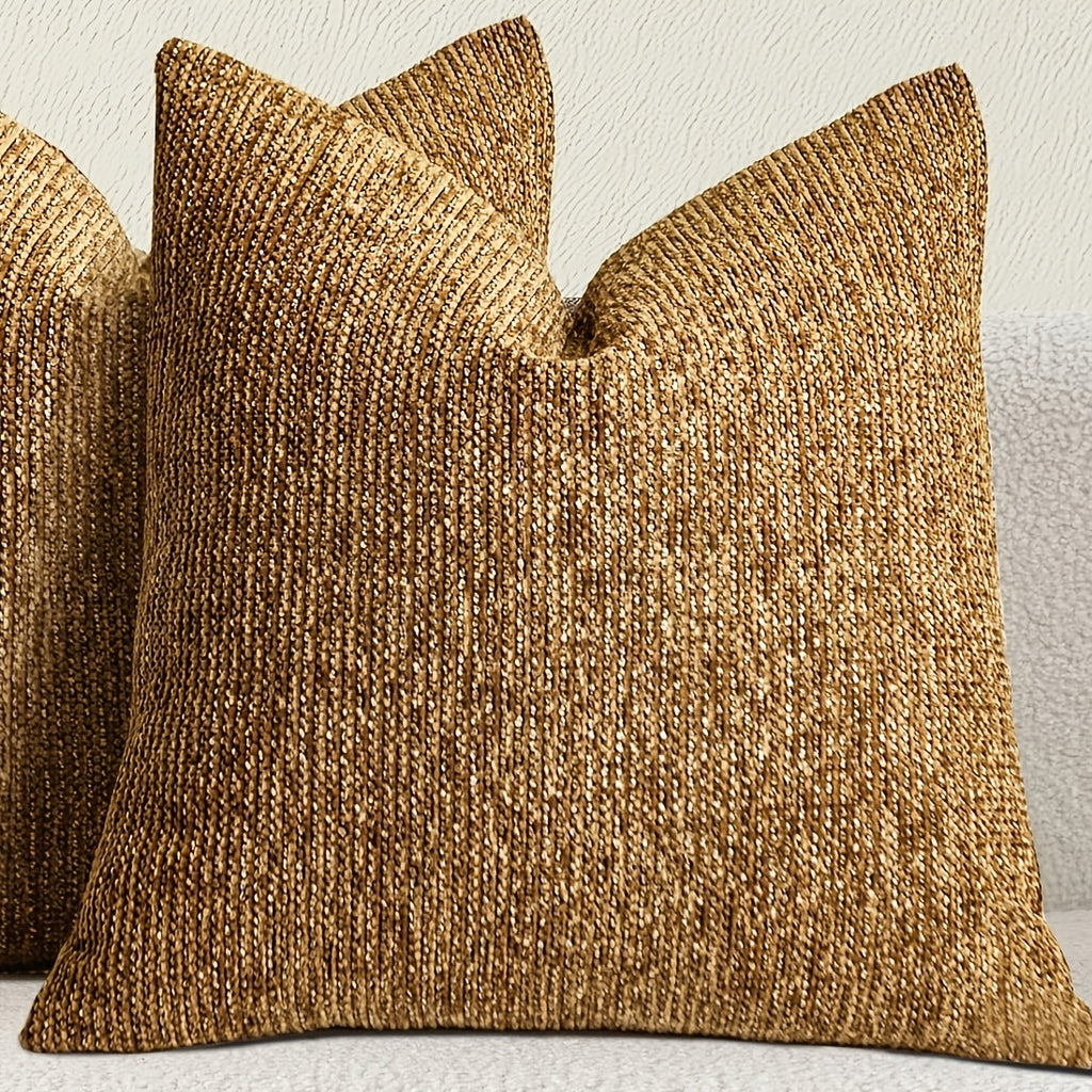 Capa de Almofada de Sofá de Pelúcia Granular Chenille 1 peça, Enchimento da Almofada Não Incluído, Capa de Almofada de Sofá Estilo Fazenda Moderna para Decoração de Casa, Fronha de Almofada de Sofá-cama com Design Versátil Minimalista Moderno, Material Chenille Adequado para Sofá-cama, Quarto