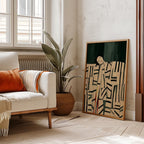 2D Plano, 2D Plano, 1 unidade, Decoração de Parede, Poster Elegante, Impressão de Arte de Figura Abstrata, Obra de Arte Minimalista em Tela - Decoração de Moda Minimalista Contemporânea, Ideal para Decoração de Quarto e Sala de Estar, Presente de Inauguração, Sem Moldura