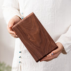 1 Tabuleiro de Chá Retangular | Material de Tronco Contemporâneo, Acabamento Lacado, Padrão Sólido para Uso Doméstico e Hoteleiro (Sem Contacto com Alimentos)