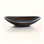 Um Elegante Porta-Joias e Porta-Chaves Oval Preto, uma Caixa de Armazenamento em Melamina Fashion, Perfeita para Anéis, Chaves e Ornamentos, Ideal para Várias Festas. (Não Adequado para Contacto com Alimentos)