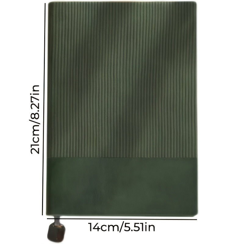 Um Caderno A5 Costurado Personalizável com um Design Elegante, Perfeito para Anotações de Negócios e Criativas