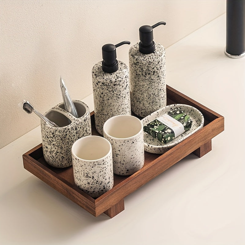 1 Peça Bandeja de Madeira para Banheiro, Suporte Não Deformável para Shampoo em Hotéis e Organizador de Toalete, Armazenamento para Chuveiro, Acabamento Natural em Madeira, Design Artesanal, Construção em Madeira Maciça, Essenciais para Casa e Viagem