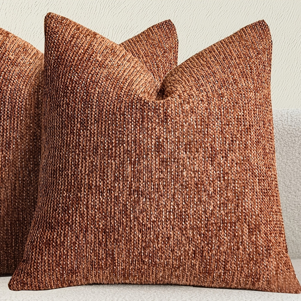 Capa de Almofada de Sofá de Pelúcia Granular Chenille 1 peça, Enchimento da Almofada Não Incluído, Capa de Almofada de Sofá Estilo Fazenda Moderna para Decoração de Casa, Fronha de Almofada de Sofá-cama com Design Versátil Minimalista Moderno, Material Chenille Adequado para Sofá-cama, Quarto