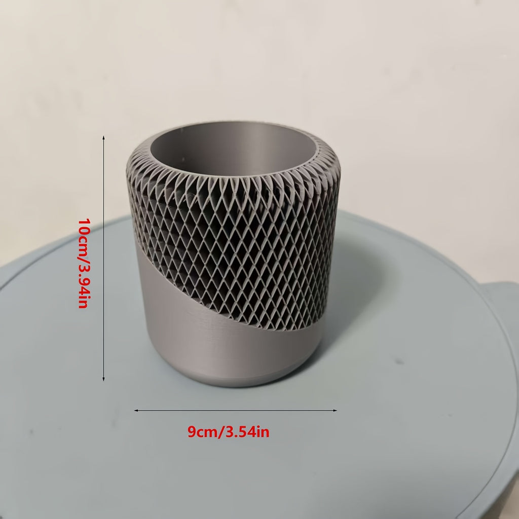 1 Peça Porta-Canetas Criativo de Grande Capacidade, Caixa de Armazenamento, Organizador de Mesa para Cosméticos e Papelaria, Copo de Lápis Estilo Moderno, Porta-Canetas de Papelaria Criativo Multifuncional, Organizador de Mesa com Grade para Estudantes