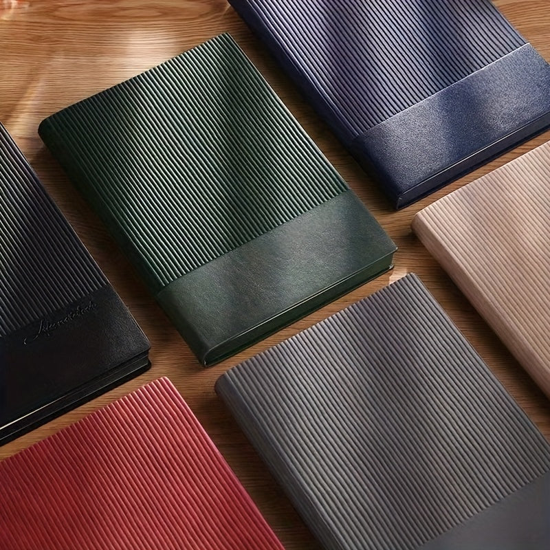 Um Caderno A5 Costurado Personalizável com um Design Elegante, Perfeito para Anotações de Negócios e Criativas