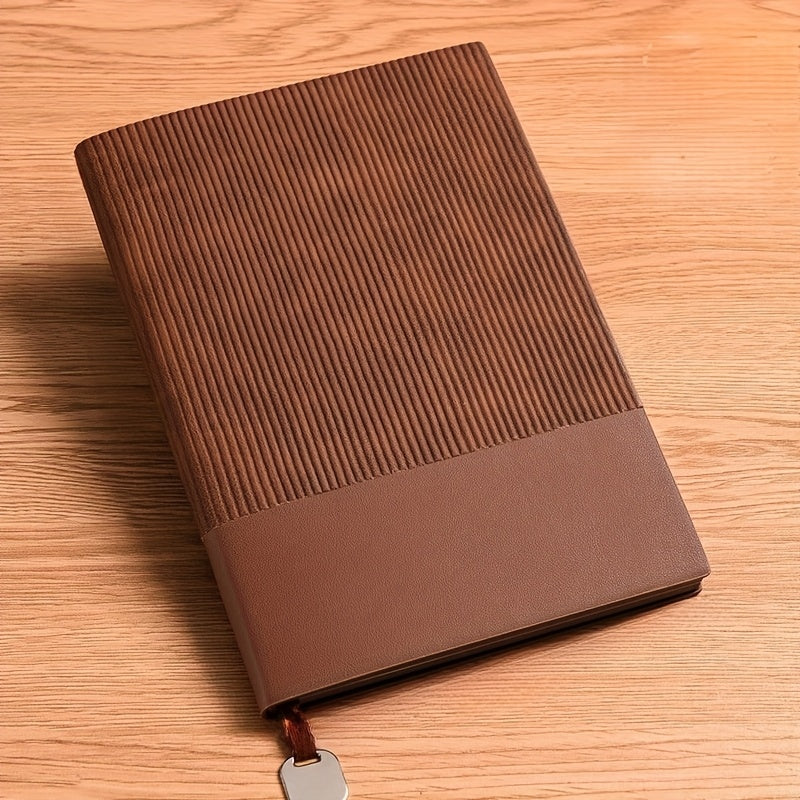 Um Caderno A5 Costurado Personalizável com um Design Elegante, Perfeito para Anotações de Negócios e Criativas