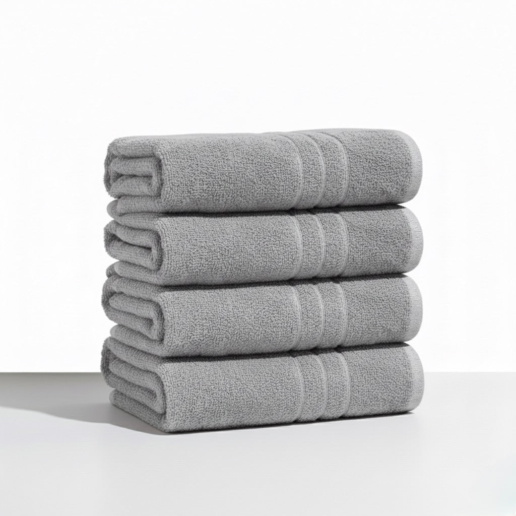 4 Peças Toalhas de Banho JUMBO | 78x158cm EXTRA GRANDE 500 GSM 100% Algodão | Super Absorventes, Secagem Rápida, Toalhas Grandes para Banheiro e Academia