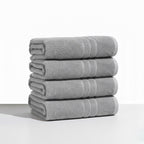 4 Peças Toalhas de Banho JUMBO | 78x158cm EXTRA GRANDE 500 GSM 100% Algodão | Super Absorventes, Secagem Rápida, Toalhas Grandes para Banheiro e Academia