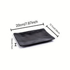 Um Elegante Porta-Joias e Porta-Chaves Oval Preto, uma Caixa de Armazenamento em Melamina Fashion, Perfeita para Anéis, Chaves e Ornamentos, Ideal para Várias Festas. (Não Adequado para Contacto com Alimentos)