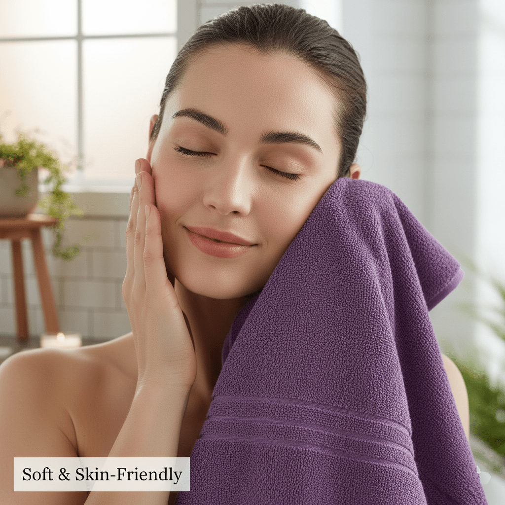 4 Peças Toalhas de Banho JUMBO | 78x158cm EXTRA GRANDE 500 GSM 100% Algodão | Super Absorventes, Secagem Rápida, Toalhas Grandes para Banheiro e Academia