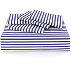 Conjunto de cama com 3 peças, em microfibra, com padrão de listras, com fronha e 2 alças, com fronhas, para quarto de casal, quarto de hóspedes, decoração de quarto, roupa de cama
