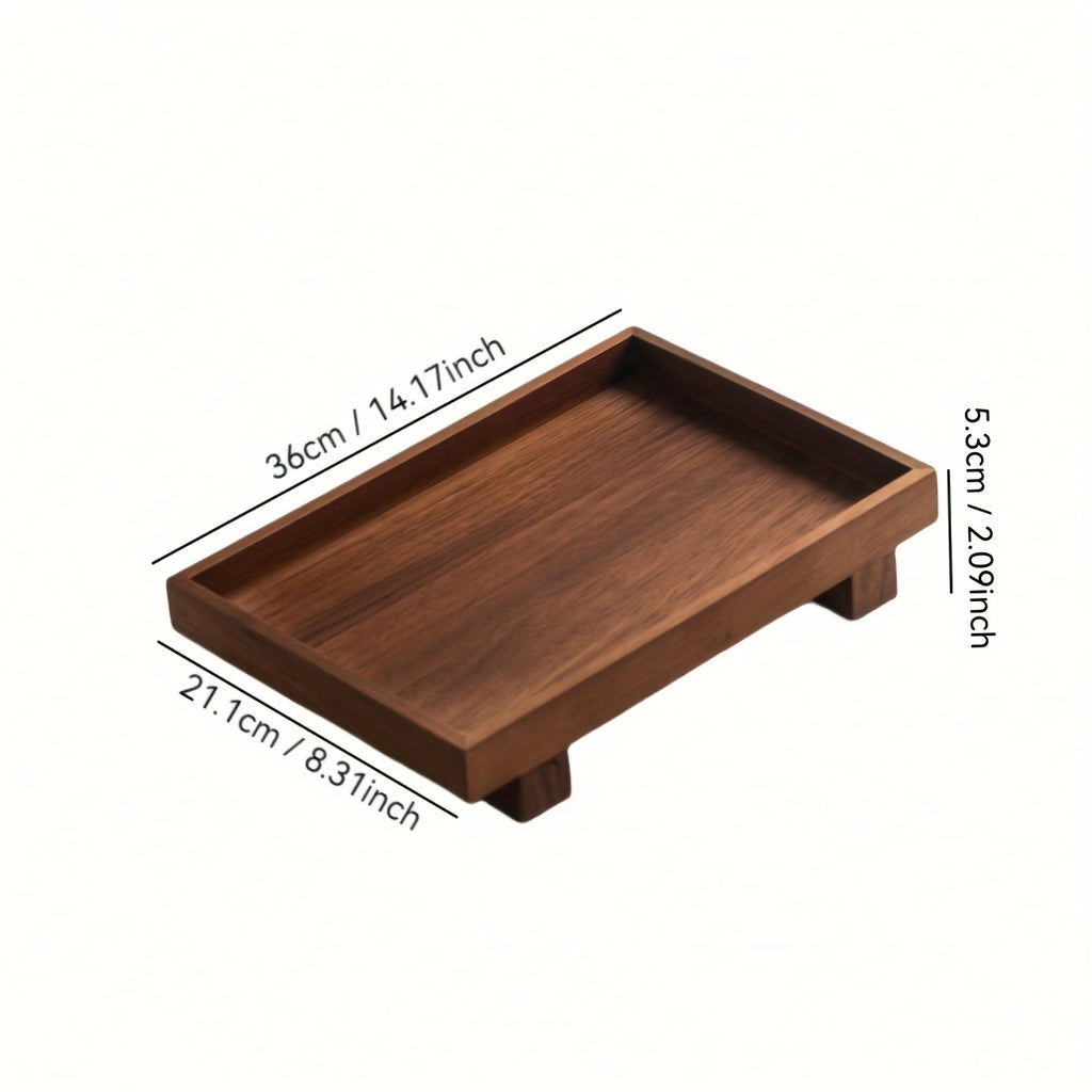1 Peça Bandeja de Madeira para Banheiro, Suporte Não Deformável para Shampoo em Hotéis e Organizador de Toalete, Armazenamento para Chuveiro, Acabamento Natural em Madeira, Design Artesanal, Construção em Madeira Maciça, Essenciais para Casa e Viagem