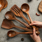 Natural Teak Kitchen Utensil Set