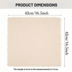 Rustic Fringe Linen Napkins Set