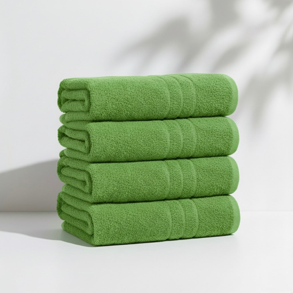 4 Peças Toalhas de Banho JUMBO | 78x158cm EXTRA GRANDE 500 GSM 100% Algodão | Super Absorventes, Secagem Rápida, Toalhas Grandes para Banheiro e Academia