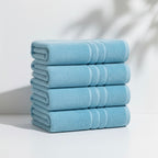 4 Peças Toalhas de Banho JUMBO | 78x158cm EXTRA GRANDE 500 GSM 100% Algodão | Super Absorventes, Secagem Rápida, Toalhas Grandes para Banheiro e Academia