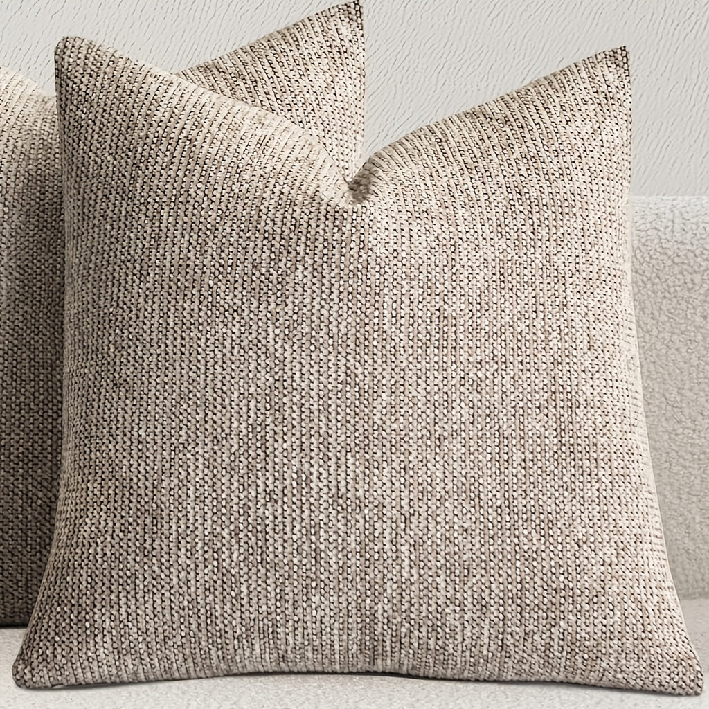 Capa de Almofada de Sofá de Pelúcia Granular Chenille 1 peça, Enchimento da Almofada Não Incluído, Capa de Almofada de Sofá Estilo Fazenda Moderna para Decoração de Casa, Fronha de Almofada de Sofá-cama com Design Versátil Minimalista Moderno, Material Chenille Adequado para Sofá-cama, Quarto