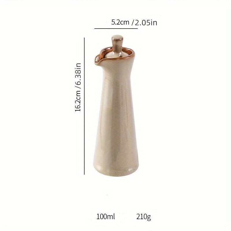 1/2 peças, Dispensador de Óleo Cerâmico Japonês, Frasco de Molho de Soja, Frasco de Vinagre, Garrafa de Azeite, Frasco de Temperos Criativo, Utensílios de Cozinha Acessórios de Cozinha