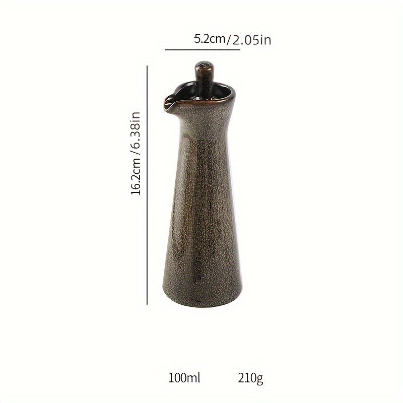 1/2 peças, Dispensador de Óleo Cerâmico Japonês, Frasco de Molho de Soja, Frasco de Vinagre, Garrafa de Azeite, Frasco de Temperos Criativo, Utensílios de Cozinha Acessórios de Cozinha