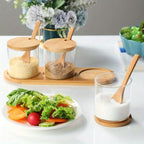 1 peça/3 peças, Pote de Temperos, Pote de Especiarias para Cozinha, Recipientes para Temperos, Pote Criativo de Glutamato Monossódico, Pote de Sal e Pimenta, Recipientes para Pimenta, Armazenamento de Temperos com Tampa, Caixa de Armazenamento de Alimentos com Colher, Utensílios de Cozinha