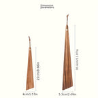 Espátula de Madeira de Acácia Artesanal, Leve e Pendurável para Camping ao Ar Livre, Utensílio Triangular Antiaderente para Cozinhar, Espátula Sólida para Mexer e Virar Frigideiras