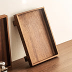 1 Peça Bandeja de Madeira para Banheiro, Suporte Não Deformável para Shampoo em Hotéis e Organizador de Toalete, Armazenamento para Chuveiro, Acabamento Natural em Madeira, Design Artesanal, Construção em Madeira Maciça, Essenciais para Casa e Viagem