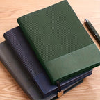 1 Caderno com Capa de Imitação de Pele de Alta Qualidade, Tamanho A5, Papel Daolin Bege de 80 Gramas, 100 Folhas, Adequado para Uso Diário no Escritório, Escola, Reuniões de Negócios e Vida Universitária