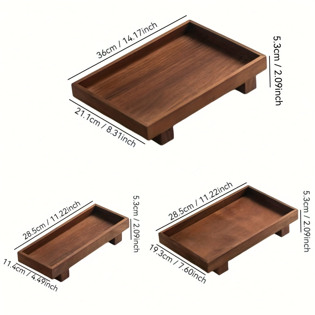 1 Peça Bandeja de Madeira para Banheiro, Suporte Não Deformável para Shampoo em Hotéis e Organizador de Toalete, Armazenamento para Chuveiro, Acabamento Natural em Madeira, Design Artesanal, Construção em Madeira Maciça, Essenciais para Casa e Viagem