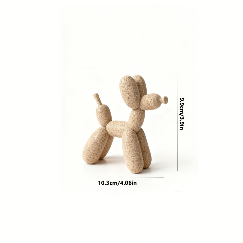 Figuras Colecionáveis, 1pc Cão Balão de Arenito Fantasia Ornamento de Resina - Estátua de Cão Balão de Arenito Artesanal, Design de Cão Balão, Adequado para Decoração de Casa Interna/Externa, Decoração de Feriados para Halloween, Natal, Páscoa, Ação de Graças - Não Precisa de Eletricidade, Sazonal