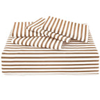 Conjunto de cama com 3 peças, em microfibra, com padrão de listras, com fronha e 2 alças, com fronhas, para quarto de casal, quarto de hóspedes, decoração de quarto, roupa de cama